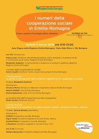 I numeri della cooperazione sociale in Emilia-Romagna