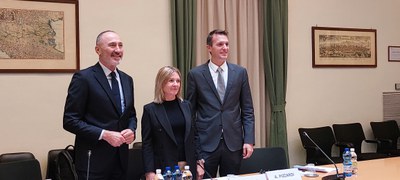 DA SINISTRA: VALERIO VERONESI, PRESIDENTE UNIONCAMERE ER - ALESSANDRA FLORIO, DIRETTRICE REGIONALE EMILIA-ROMAGNA E MARCHE INTESA SANPAOLO, - ANDREA PIZZARDI, PRESIDENTE DELLA PICCOLA INDUSTRIA DI CONFINDUSTRIA EMILIA-ROMAGNA